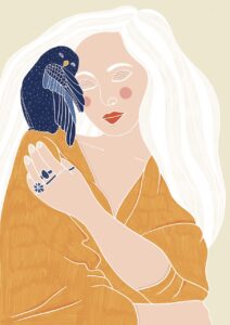 Owl&Woman by Virginia Elena Patrone