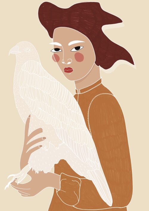 Hawk&Woman by Virginia Elena Patrone