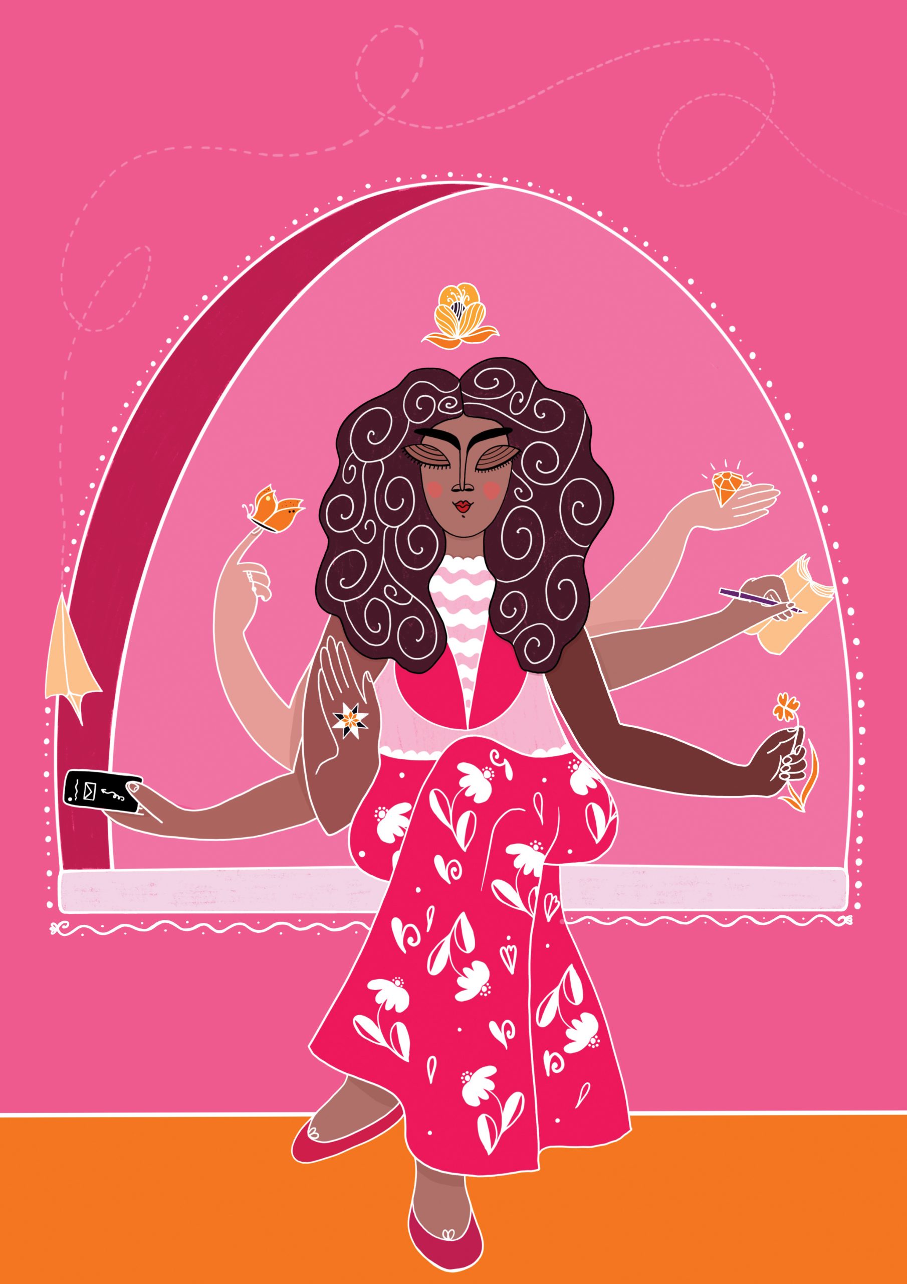 Flyer Illustration and Design – Rete al Femminile