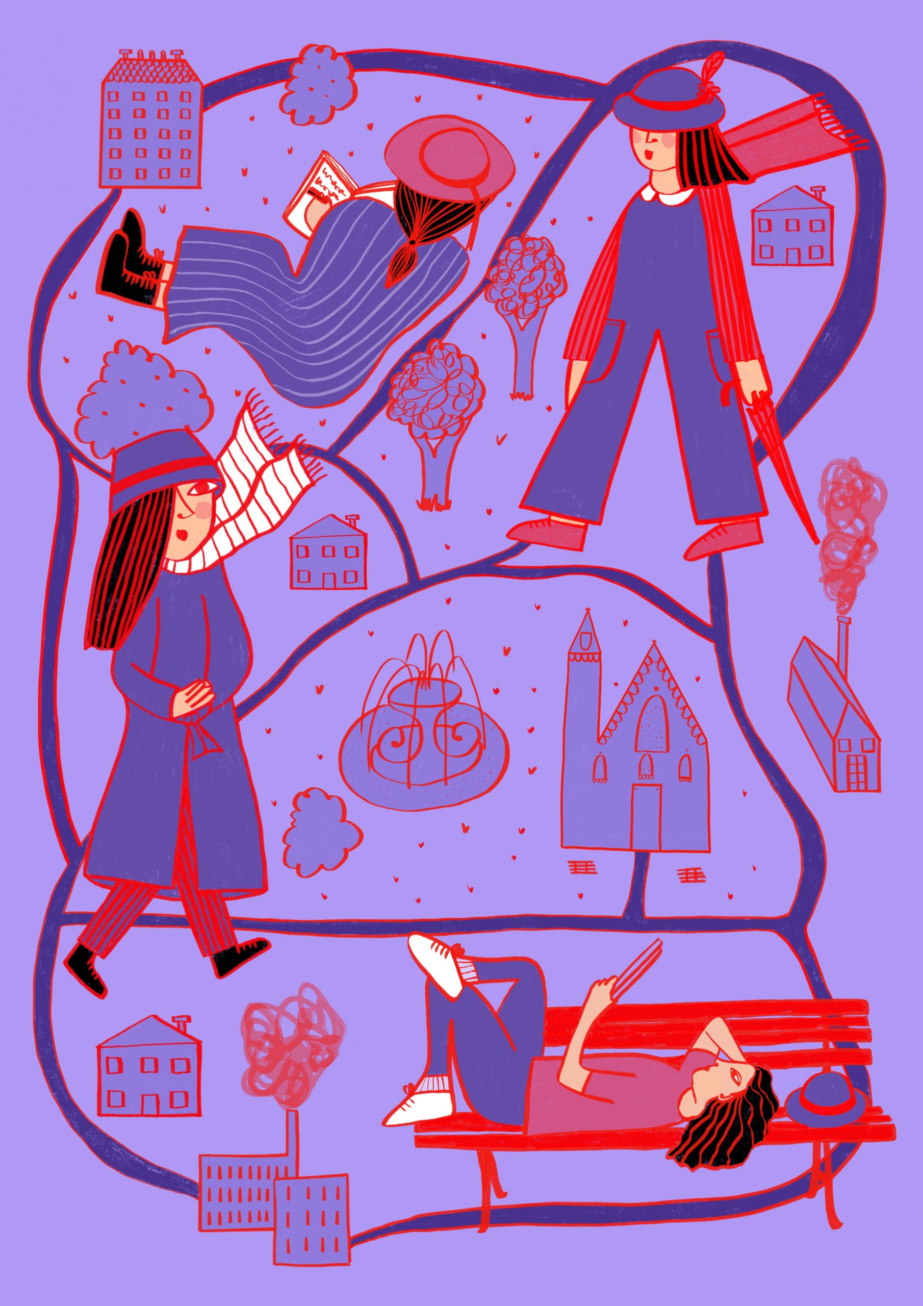 Article Illustration – Flâneuse for Notos 92