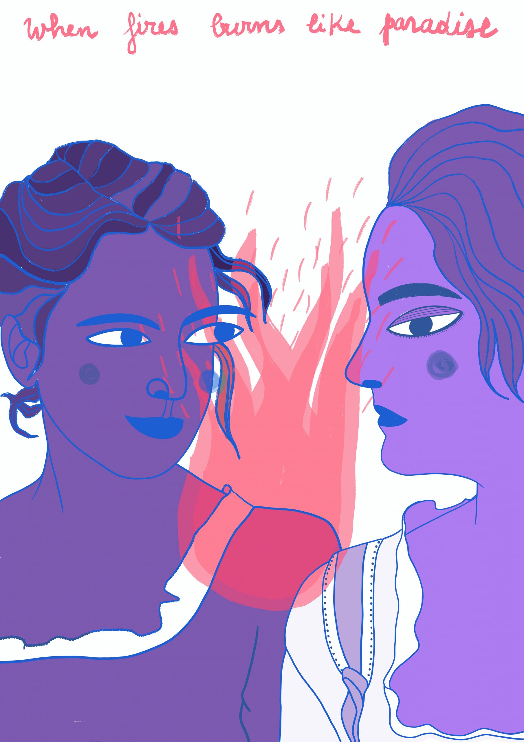 Custom Illustration – Portrait of a Lady on Fire